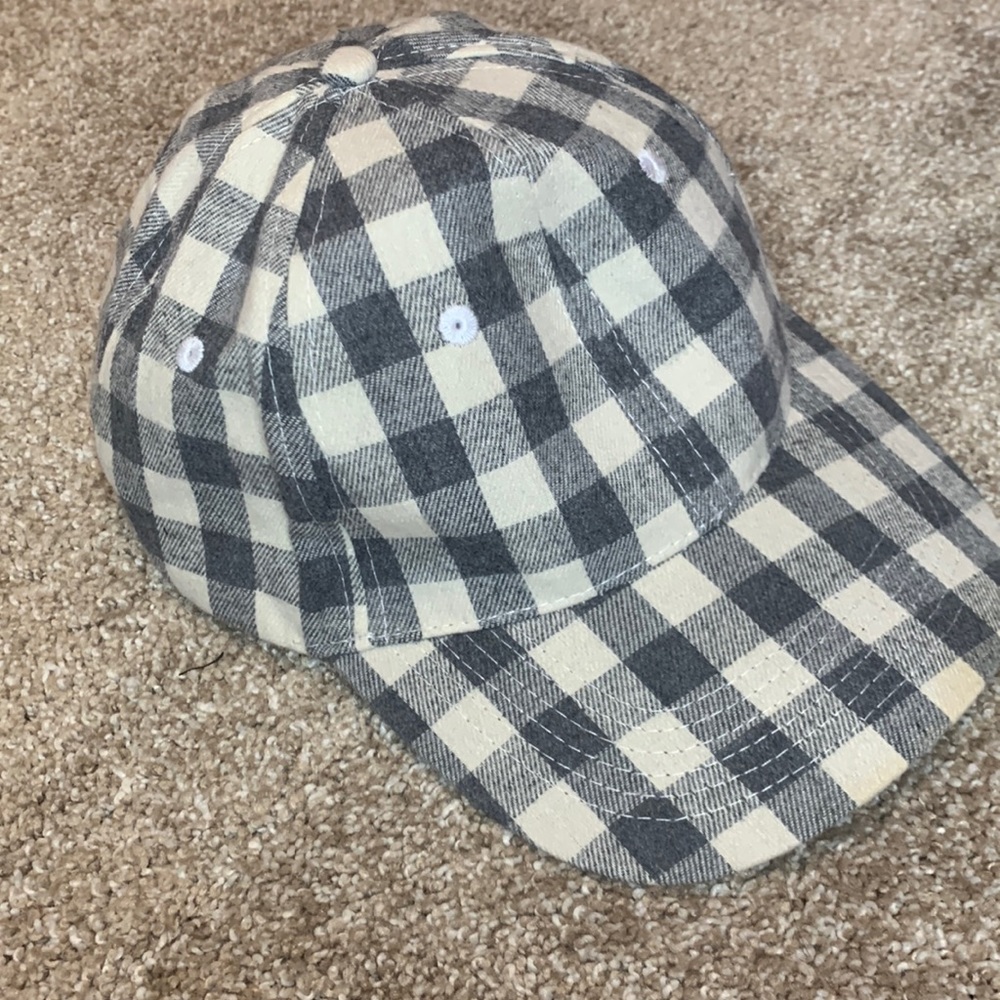 Buffalo plaid hat